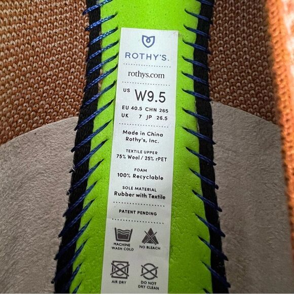 Rothy’s Retired Camel Herringbone The Point Flats Size 9.5 - Picture 12 of 12